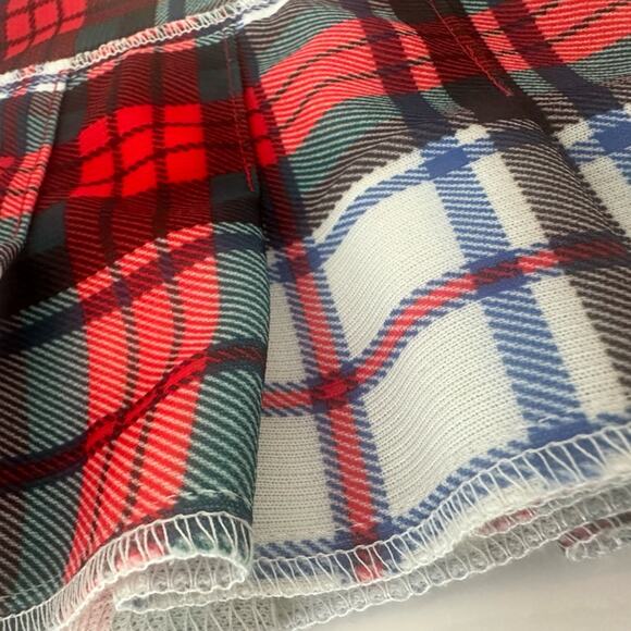 Vintage Lee mini plaid skirt SzS well made perfect condition Halloween skirt - Picture 11 of 15